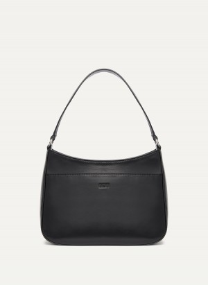 Black Dkny Medium Women's Shoulder Bags | R3588839