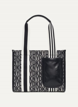 Black Dkny Prospect Medium Women's Tote Bags | W3574253