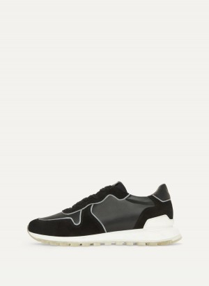 Black Dkny Runner Men's Sneakers | I9905260