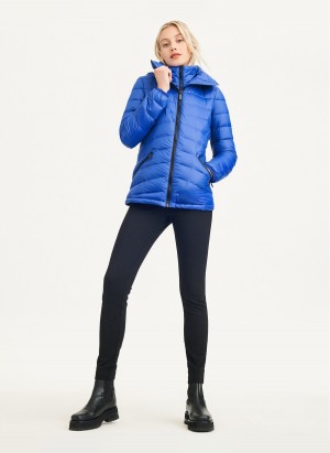 Blue Dkny Packable Women's Puffer Jacket | G6163347