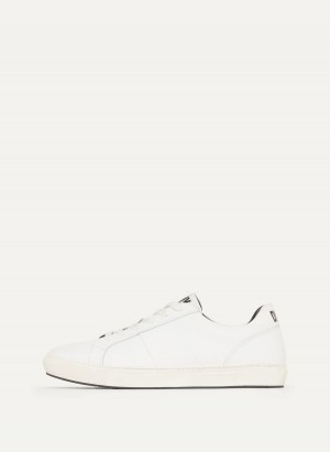 White Dkny Stacked Court Men's Sneakers | B0018951