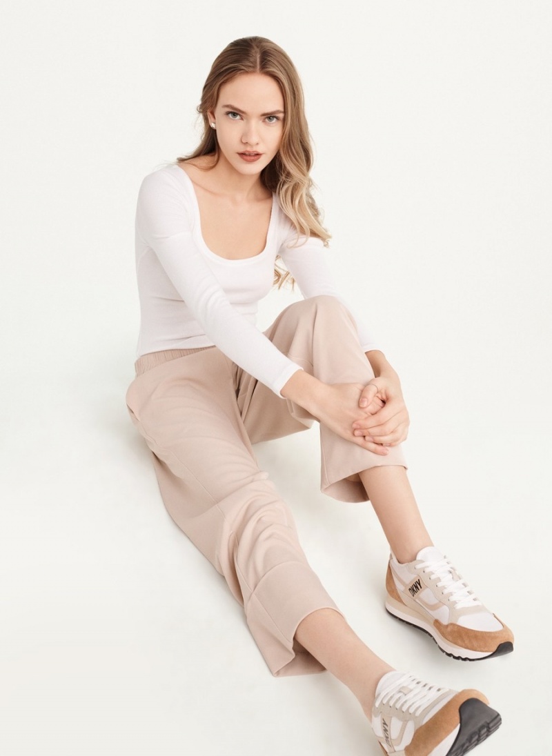 Beige Dkny Butter Women's Pants | S2840980