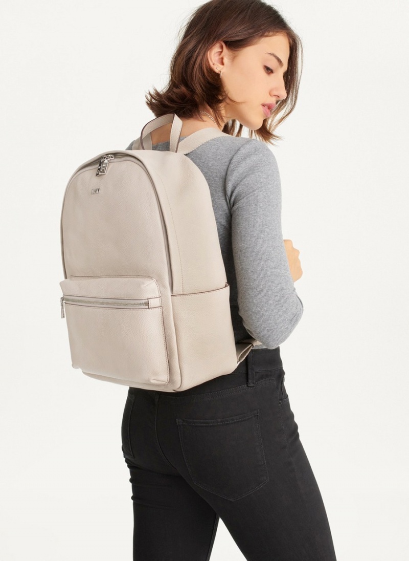 Beige Dkny Phoebe Women's Backpacks | G7235421