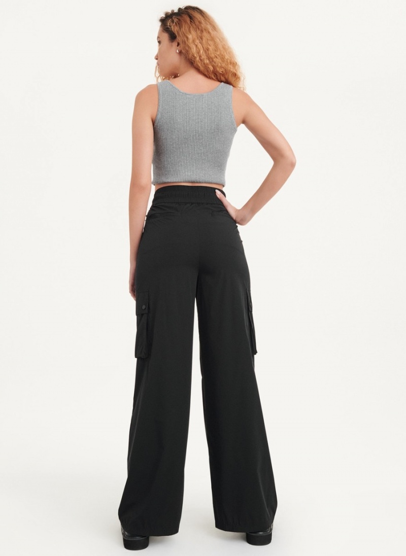 Black Dkny Cargo Women's Pants | L6798157