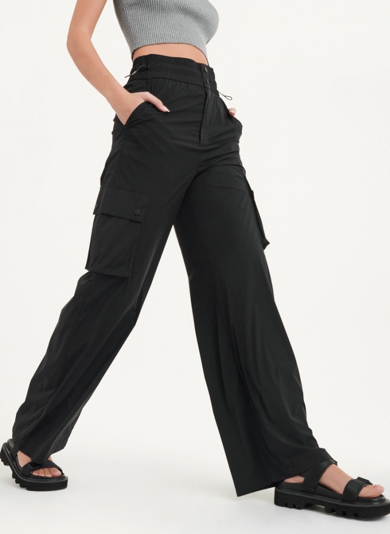 Black Dkny Cargo Women's Pants | L6798157