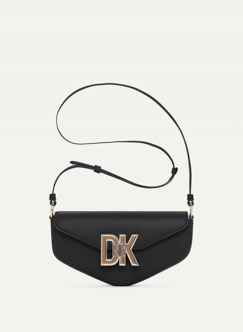 Black Dkny Downtown Women's Crossbody Bags | L5931787