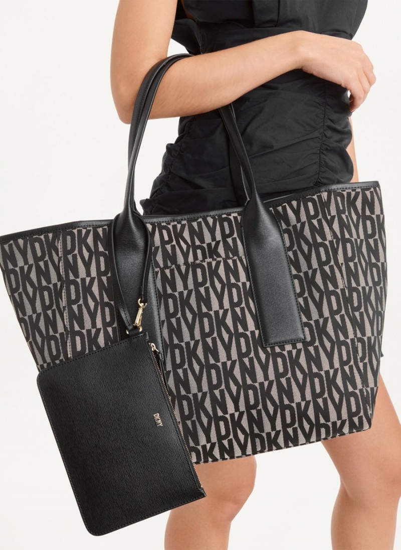 Black Dkny Grayson Large Women's Tote Bags | Z8963986