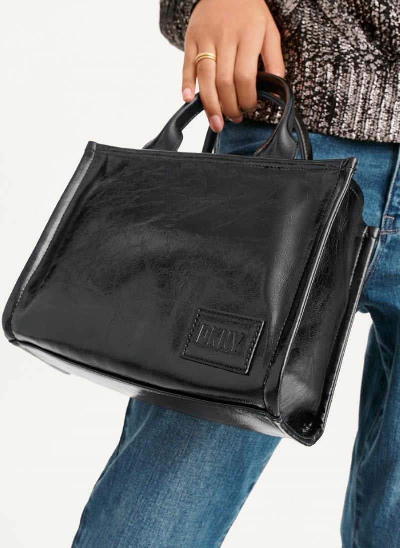 Black Dkny Hadlee Sm Women's Tote Bags | Z6893654