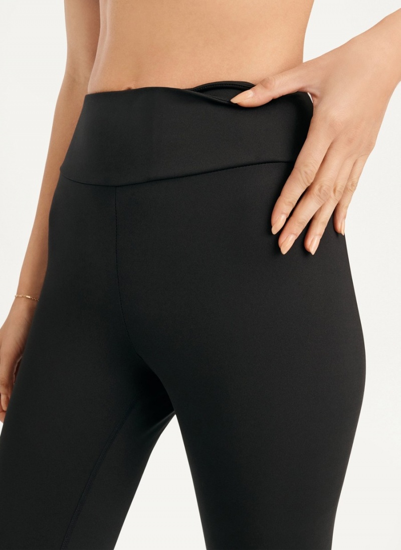 Black Dkny High Waist 7/8 Tight Hug Women's Leggings | N7003530