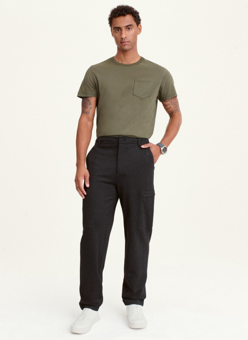 Black Dkny Hybrid Modern Cargo Men's Pants | W0340011