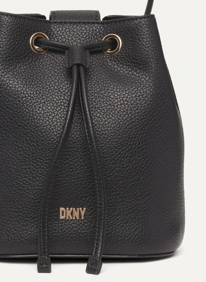 Black Dkny Inessa Women's Bucket Bags | V8953866