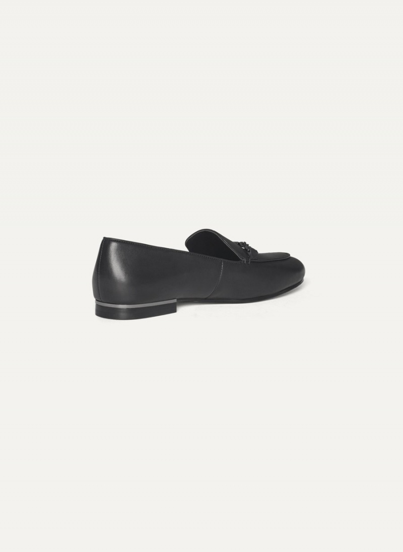 Black Dkny Leona Women's Loafers | Z5971352