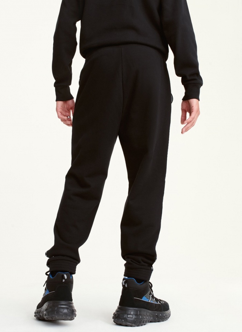 Black Dkny Logo Tape Detail Men's Jogger | X0816201