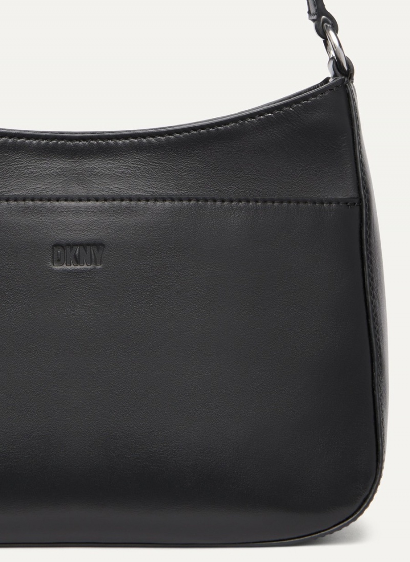 Black Dkny Medium Women's Shoulder Bags | R3588839