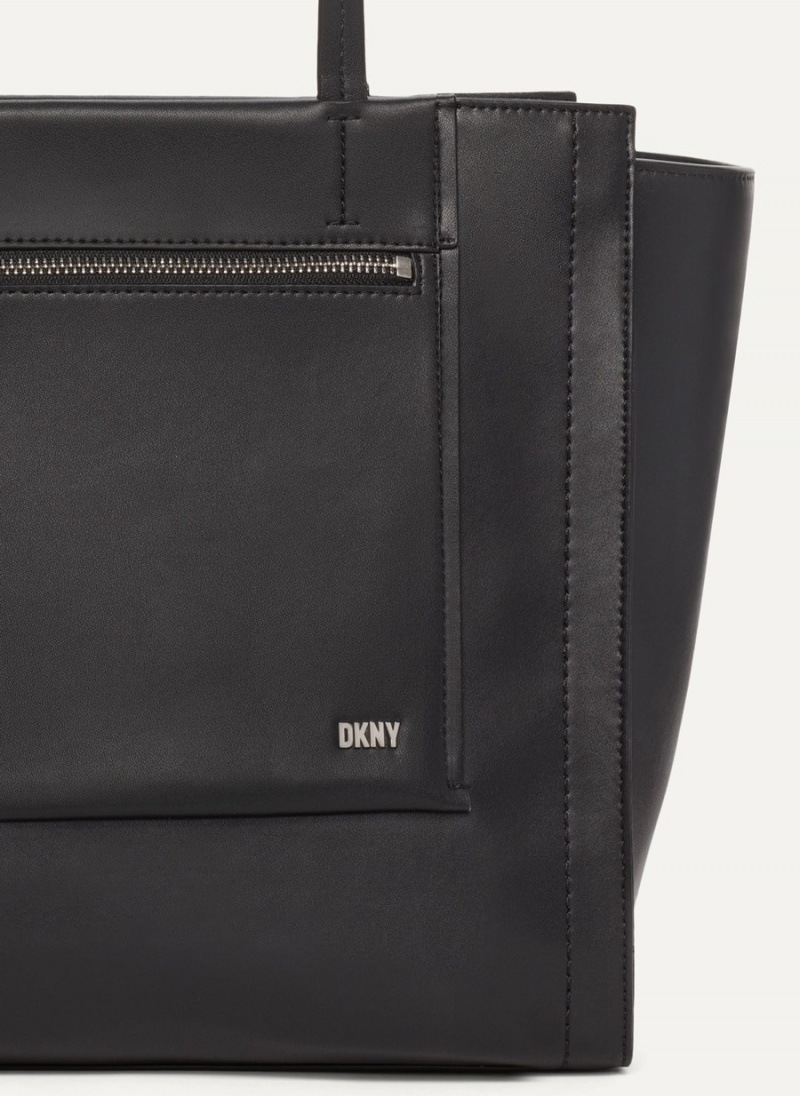 Black Dkny Pax Large Women's Tote Bags | B2990511