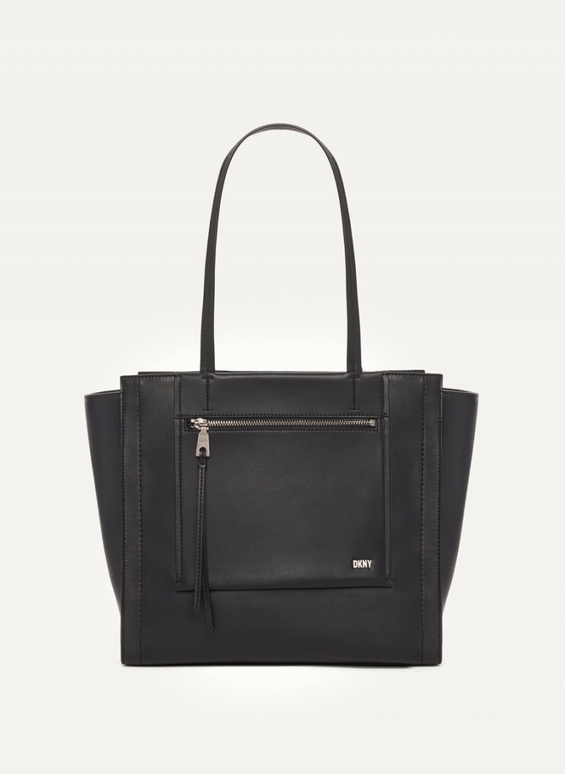 Black Dkny Pax Large Women\'s Tote Bags | B2990511