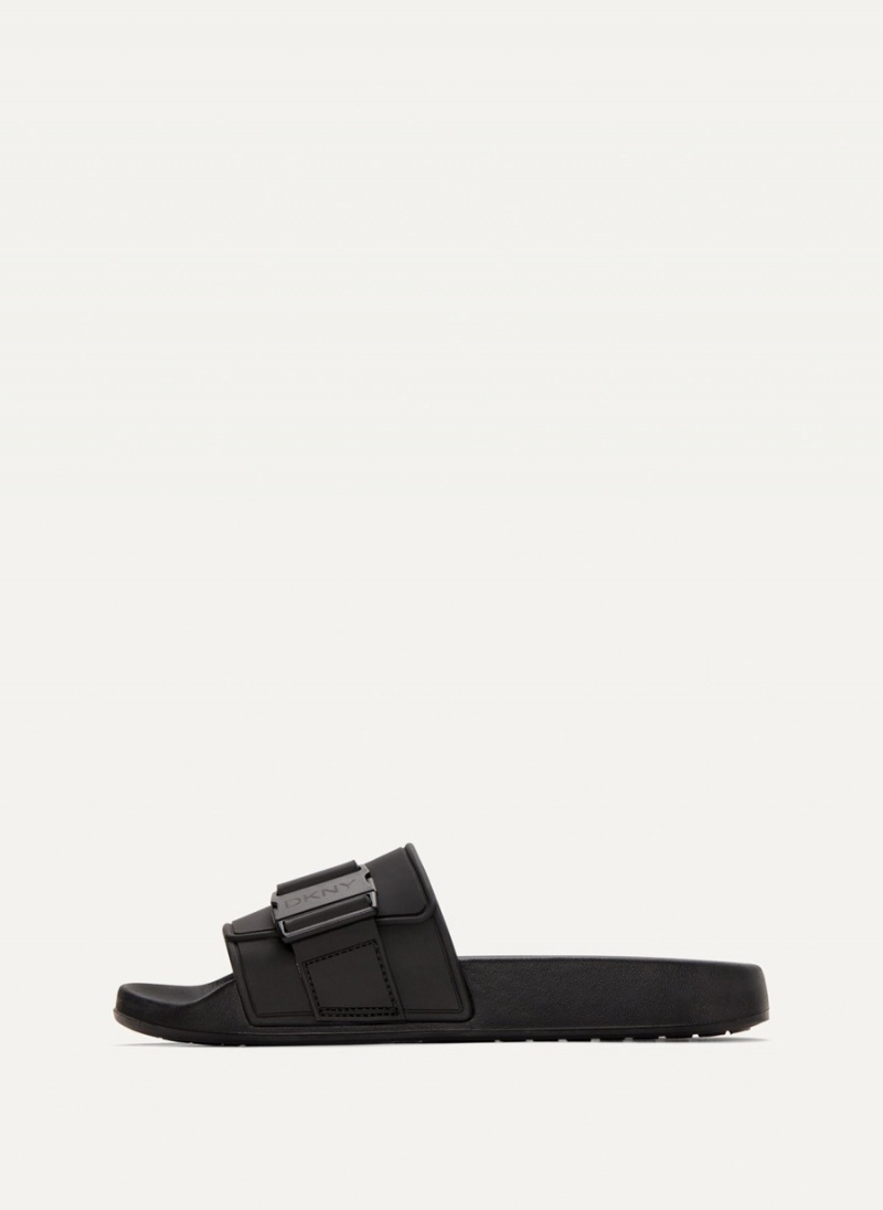 Black Dkny Pool Women\'s Slides | K9983516