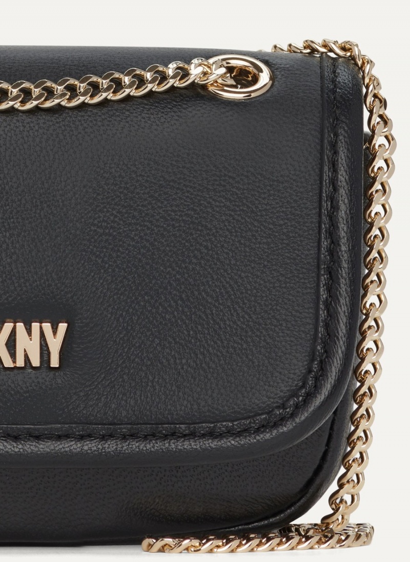 Black Dkny Porter Micro Mini Women's Crossbody Bags | U3544289