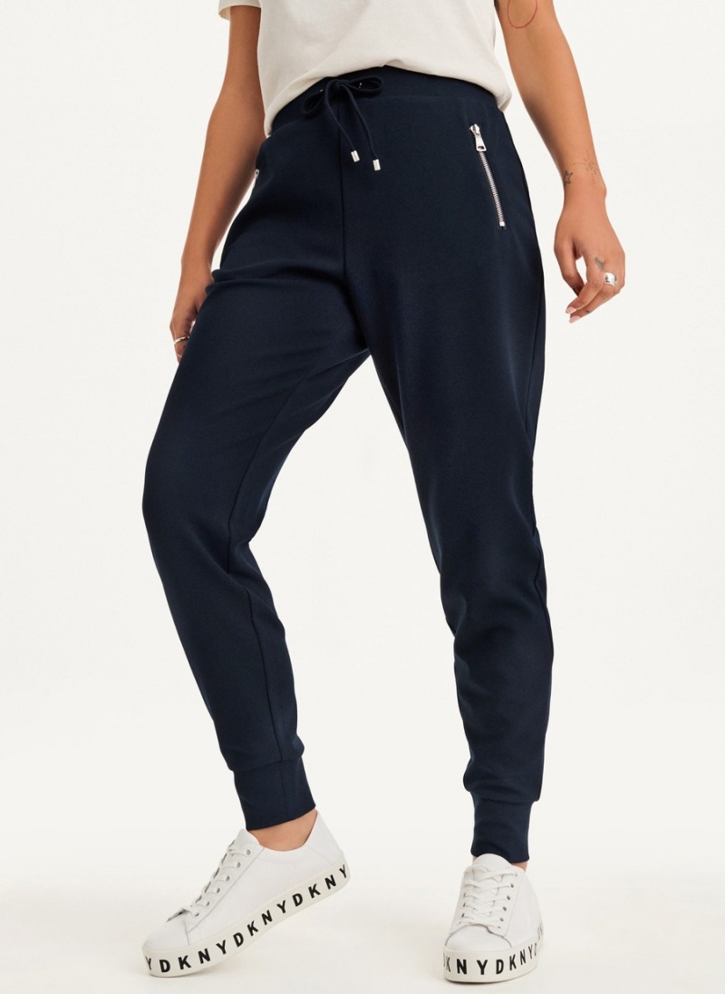 Black Dkny Pull Ons Women's Jogger | B2884139