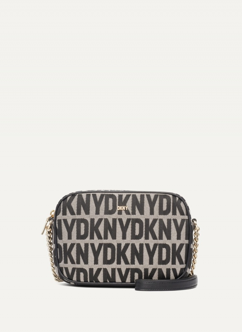 Black Dkny Sara Camera Women\'s Crossbody Bags | Y5366214