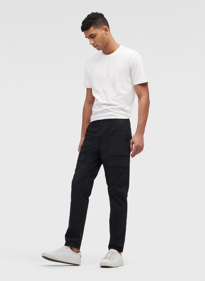 Black Dkny Slim Fit Cargo Men's Pants | R1712496