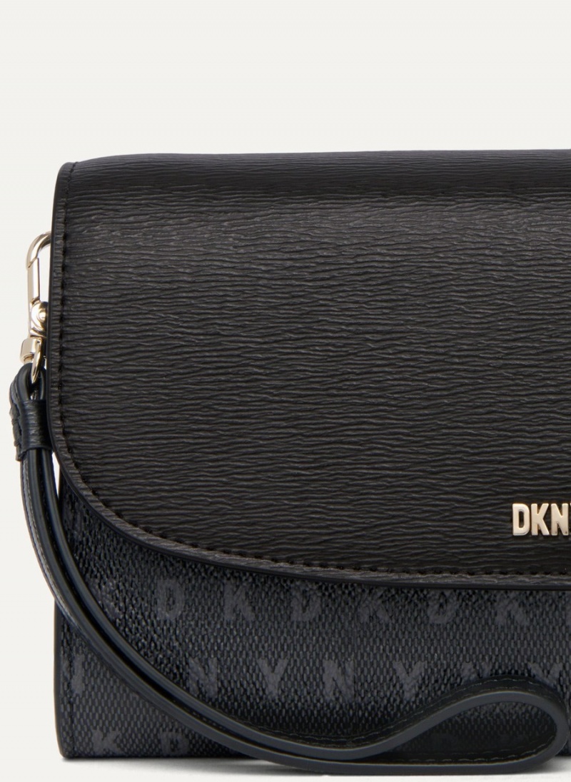 Black Dkny Sydney Women's Wallets | S9977204