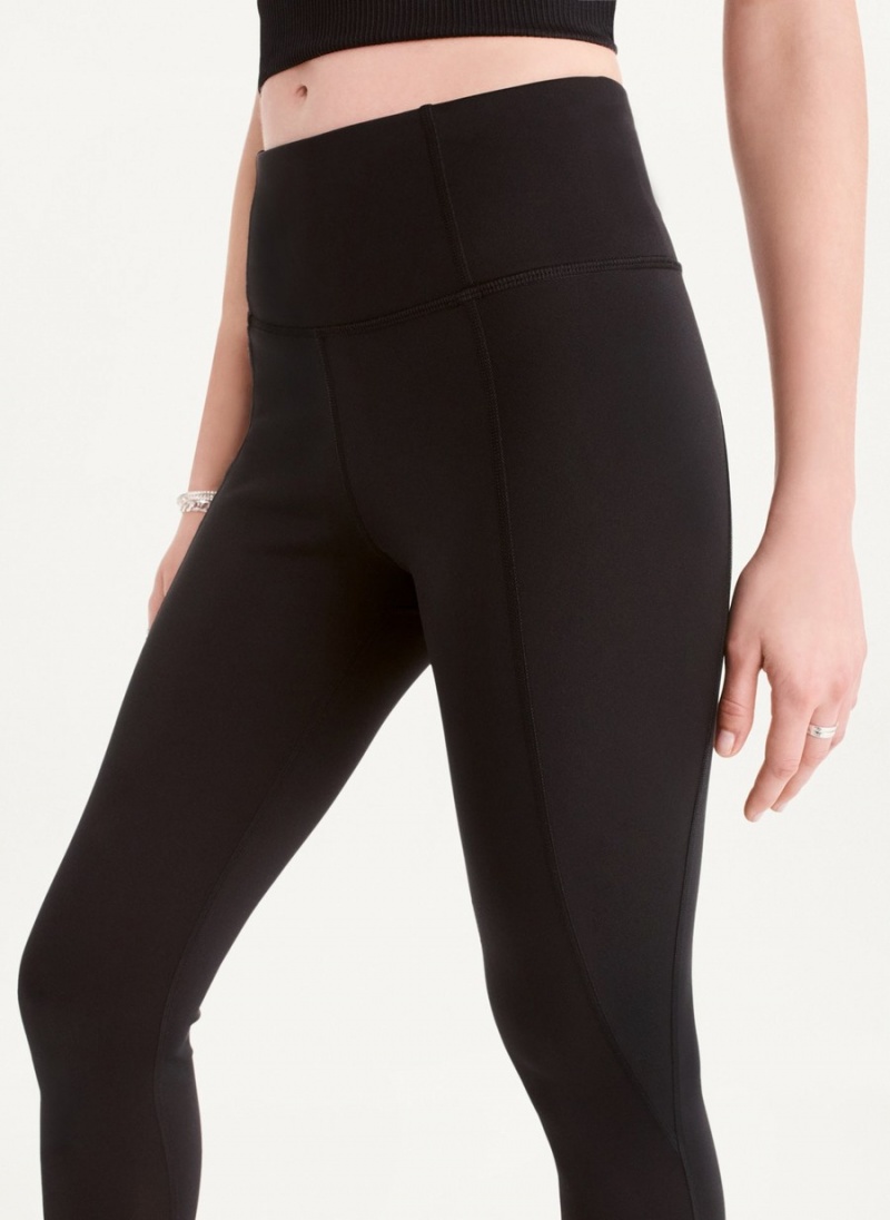 Black Dkny Ultra Compression High Waisted Women's Tight | F5171444