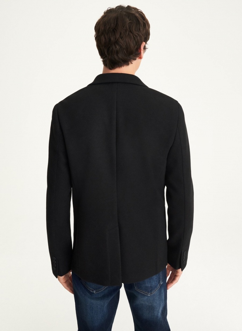 Black Dkny Wool Like Men's Blazer | O9226062