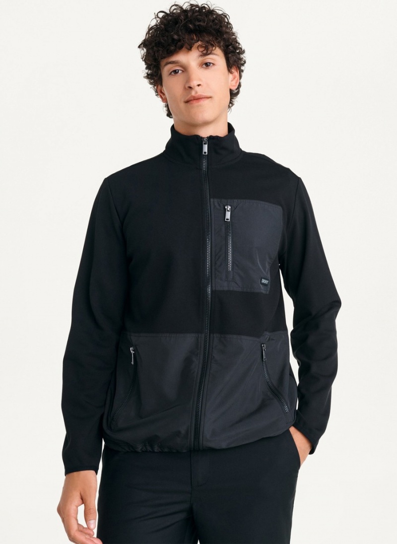 Black Dkny Yoga Men\'s Jackets | P6556511