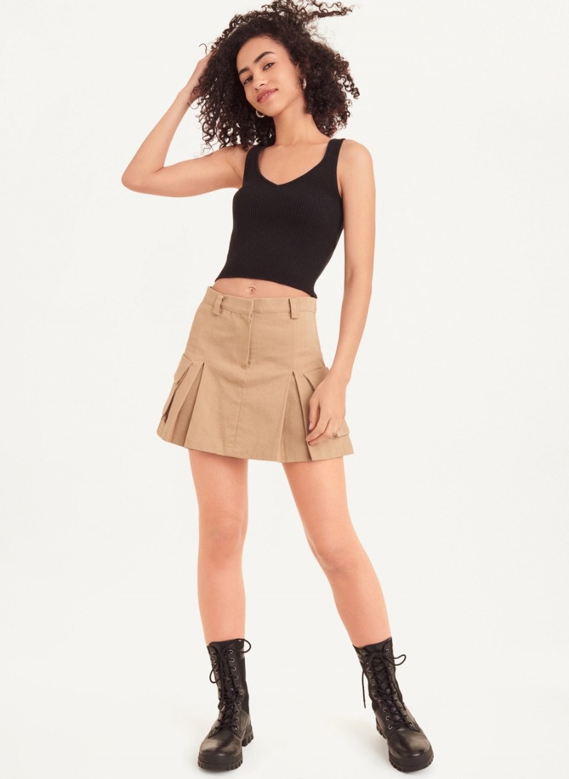 Brown Dkny Mini Women\'s Skirts | R2468333