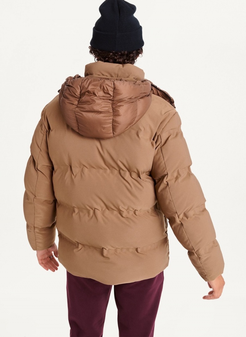 Brown Dkny Welded Parka Men's Parka | V7165400