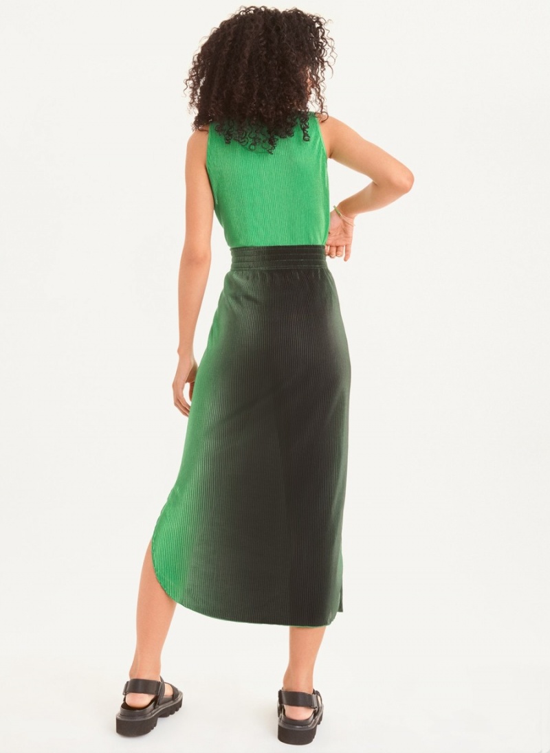 Green Dkny Pleated Women's Skirts | W1252779