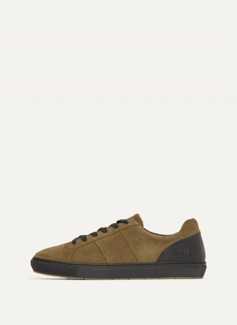 Olive Dkny On The Go Men\'s Sneakers | U5845580