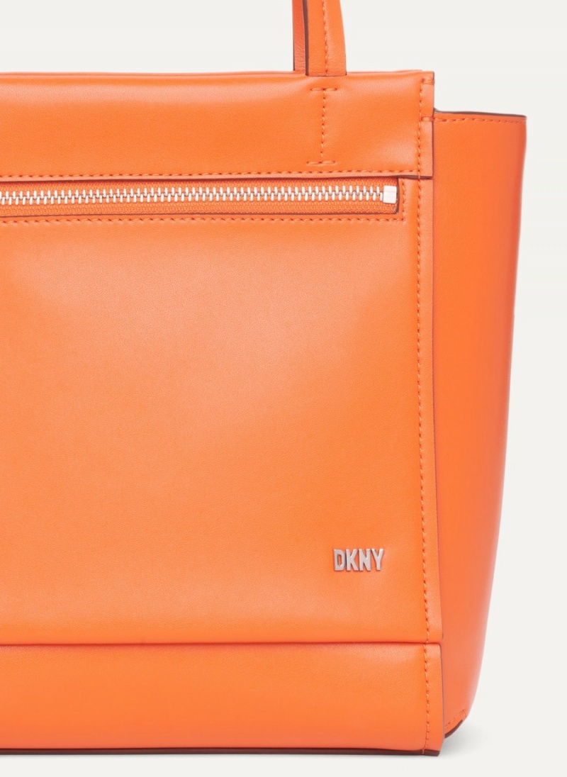 Orange Dkny Pax North-South Women's Tote Bags | Q7828587