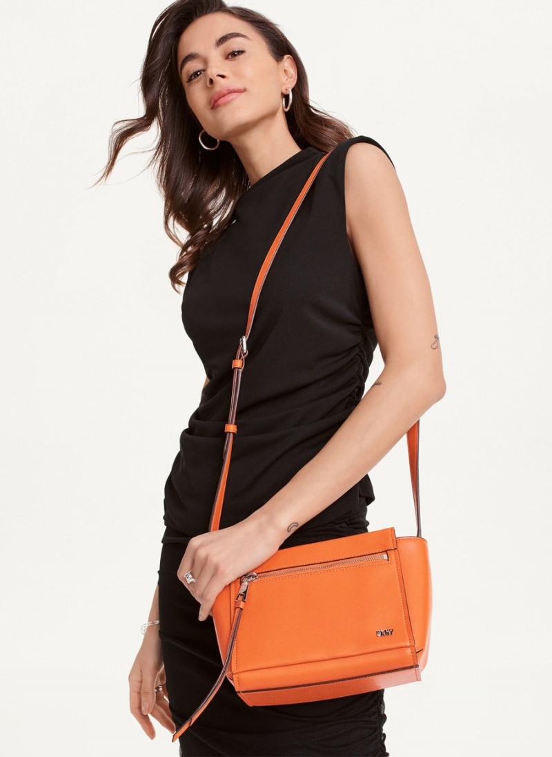 Orange Dkny Pax Women's Crossbody Bags | T6421614