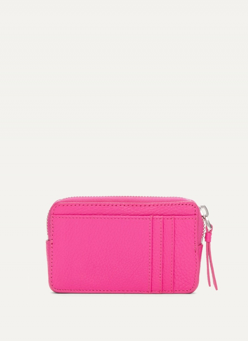 Pink Dkny Keyfob Raised Logo Women\'s Card Case | W2821378