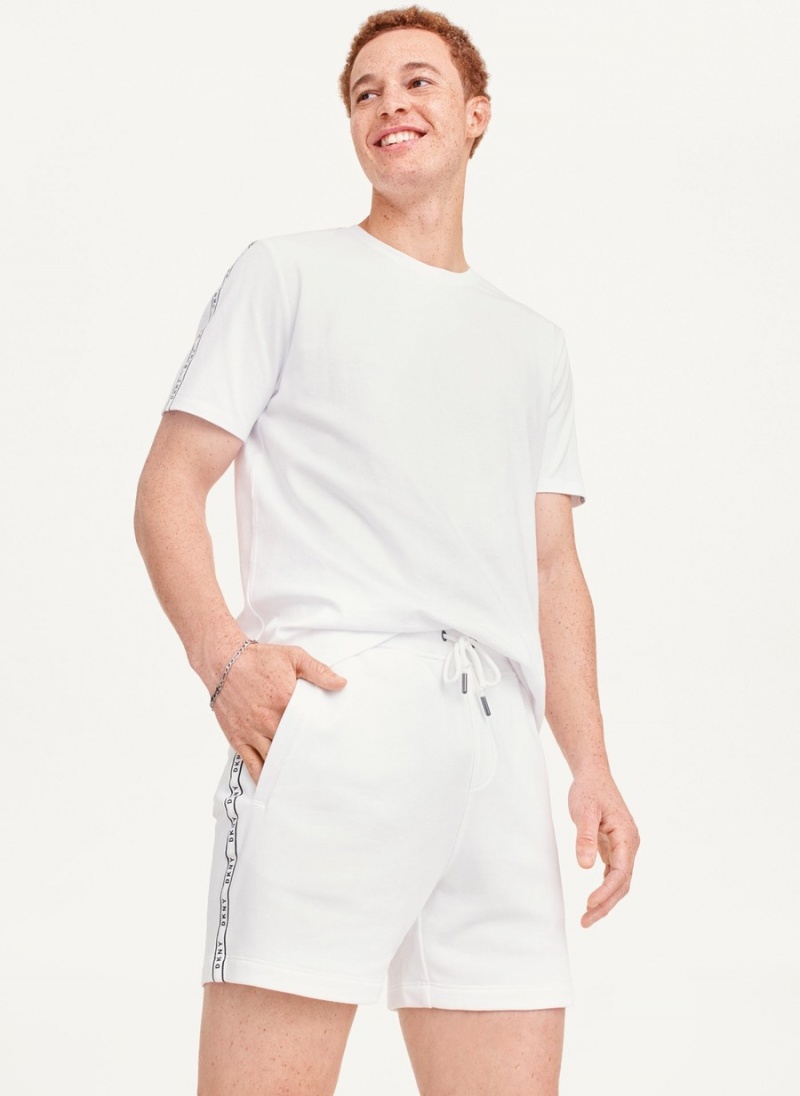 White Dkny Tenniss Men's Shorts | X0600827