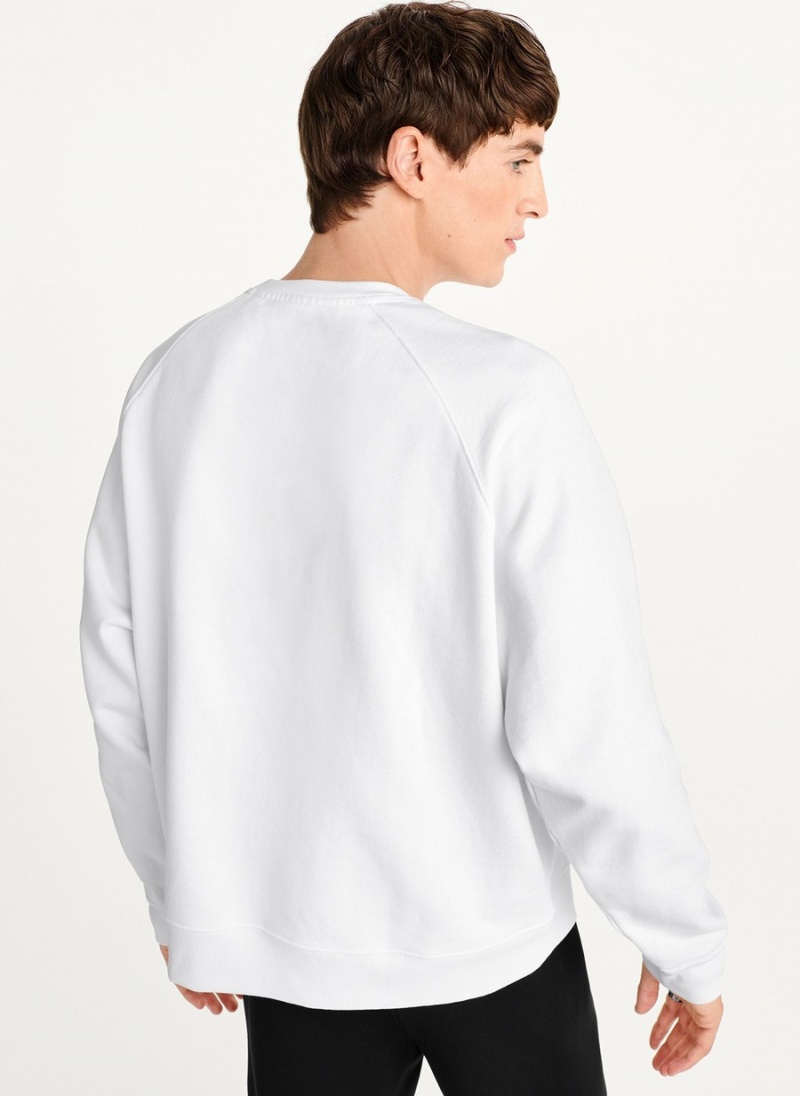 White Dkny Today I Feel Men's Sweatshirts | Q2438586