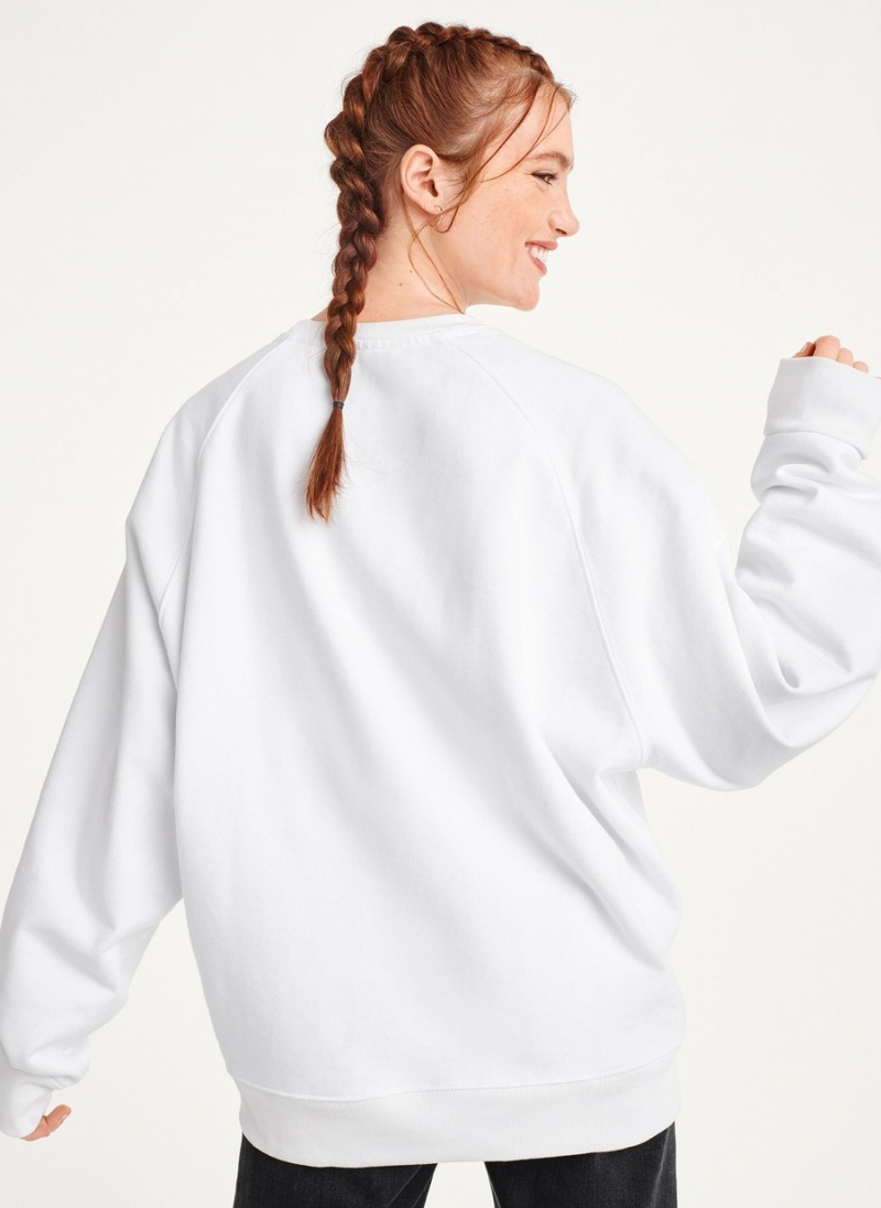 White Dkny Today I Feel Women's Sweatshirts | C9335332