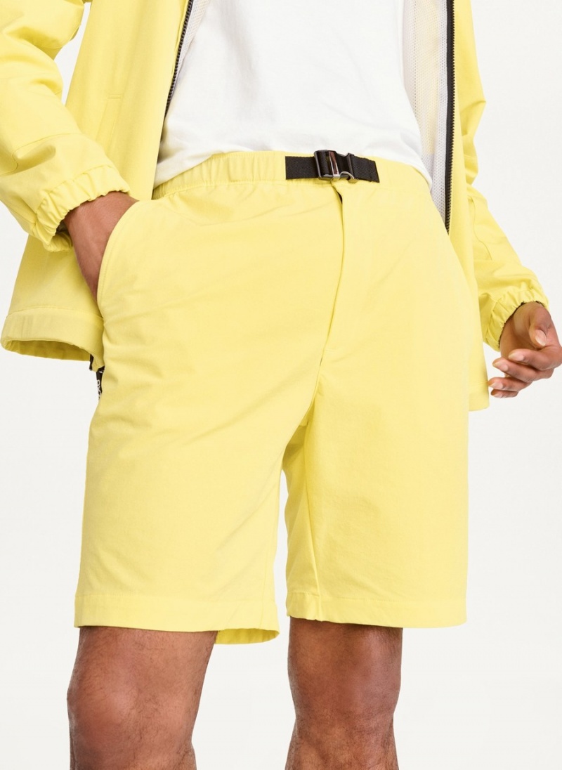 Yellow Dkny Nylon Men\'s Shorts | S1299692